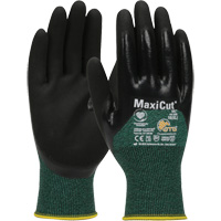 Gants r&eacute;sistants aux coupures dans un milieu de travail huileux ATG MaxiCut, Taille Grand, Calibre 15, Rev&ecirc;tement Nitrile, Enveloppe en Fil technique, ASTM ANSI niveau A2/EN 388 niveau 3/EN 388 niveau B D. Morneault & Fils