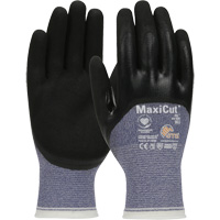 Gants r&eacute;sistants aux coupures dans un milieu de travail huileux ATG MaxiCut, Taille Grand, Calibre 15, Rev&ecirc;tement Nitrile, Enveloppe en Fil technique, ASTM ANSI niveau A3/EN 388 niveau 4/EN 388 niveau C D. Morneault & Fils