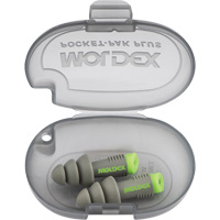 Bouchons d'oreilles r&eacute;utilisables Alphas, Sans cordon, Vrac - &eacute;tui en plastique, 27 dB NRR, Taille unique D. Morneault & Fils