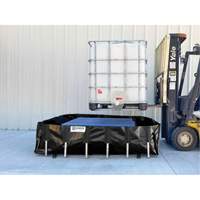 Ultra-IBC Berm&reg; Spill Berm, 400 US gal. Capacity, 6' W x 6' L x 18" H, L-Bracket D. Morneault & Fils