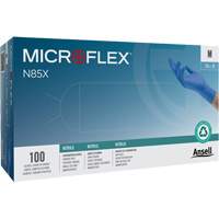 Microflex&reg; N85 Gloves, X-Small, Nitrile, 3.5-mil, Powder-Free, Blue, Class 2 D. Morneault & Fils
