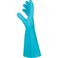 Flextril Chemical Gloves, Size 7, 12.5" L, Nitrile, Nylon Inner Lining D. Morneault & Fils