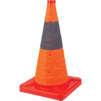 Collapsible Traffic Cone, 18" H, Orange D. Morneault & Fils