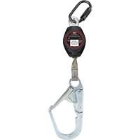 Cordage de s&eacute;curit&eacute; autor&eacute;tractable avec grand mousqueton Dynamic, 7', Polyester, Pivotant D. Morneault & Fils