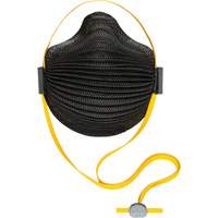 AirWave M Series Black Disposable Masks with SmartStrap&reg; & Full Foam Flange, N95, NIOSH Certified, Medium/Large D. Morneault & Fils