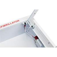 Semi-Recessed Large Cabinet with Alarm, Zoll AED Plus&reg;/Zoll AED 3/Cardio-Science/Physio-Control For, Non-Medical D. Morneault & Fils