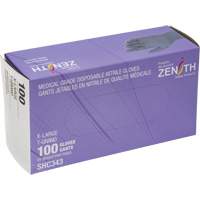 Medical Grade Disposable Gloves, X-Large, Nitrile, 6-mil, Powder-Free, Black, Class 2 D. Morneault & Fils