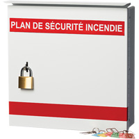 Boîte pour plan de s&eacute;curit&eacute; en cas d'incendie D. Morneault & Fils