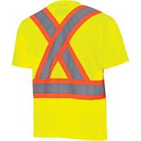 6991 Chandail de s&eacute;curit&eacute; en il-de-perdrix, Polyester, 3T-Grand, Jaune lime haute visibilit&eacute; D. Morneault & Fils