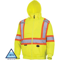 6925 Hoodie, X-Small, High Visibility Yellow D. Morneault & Fils