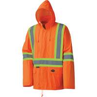 5598 Lightweight Waterproof Rain Suit, Polyester/PVC, Small, High Visibility Orange D. Morneault & Fils