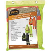 5599 Lightweight Waterproof Rain Suit, Polyester/PVC, X-Small, High Visibility Lime-Yellow D. Morneault & Fils