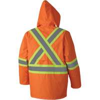 5608 210D Waterproof Rain Suit, Polyester/PVC, Small, High Visibility Orange D. Morneault & Fils