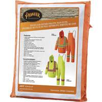 5608 210D Waterproof Rain Suit, Polyester/PVC, Small, High Visibility Orange D. Morneault & Fils