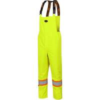 5054 The Rock 300D Insulated Bib Pants, Polyester, Small, High Visibility Lime-Yellow D. Morneault & Fils