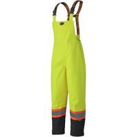 5405 300D Trilobal Ripstop Waterproof Bib Pants, Polyester, X-Small, High Visibility Lime-Yellow D. Morneault & Fils