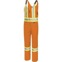 6617T Overalls, Polyester, 40, High Visibility Orange D. Morneault & Fils