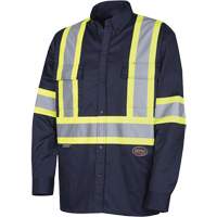 4414 Chemise de travail, Poly-coton, Petit, Bleu marin D. Morneault & Fils
