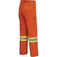 4462 Bright Safety Cargo Pants with Startech&reg; Tape, Cotton, 30, High Visibility Orange D. Morneault & Fils