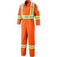 7702T FR-Tech&reg; Arc-Rated Coverall, Size 40 (Tall), High Visibility Orange, 10 cal/cm² D. Morneault & Fils