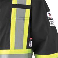 7702BKT FR-Tech&reg; Arc-Rated Coverall, Size 40 (Tall), Black, 10 cal/cm² D. Morneault & Fils