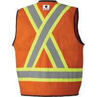7732 Veste d'arpenteur ignifuge et r&eacute;sistant aux arcs &eacute;lectriques FR-Tech, Petit, Orange haute visibilit&eacute;, 9,7 cal/cm² D. Morneault & Fils