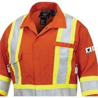 7702W FR-Tech&reg; Women's FR/Arc-Rated Coveralls, Size X-Small, High Visibility Orange, 10 cal/cm² D. Morneault & Fils