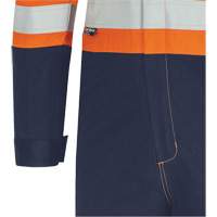 7702BB FR-Tech&reg; 2-Tone Safety Coverall, Size 36, Navy Blue/Orange, 10 cal/cm² D. Morneault & Fils