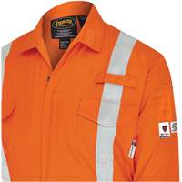 7702BB FR-Tech&reg; 2-Tone Safety Coverall, Size 36, Navy Blue/Orange, 10 cal/cm² D. Morneault & Fils