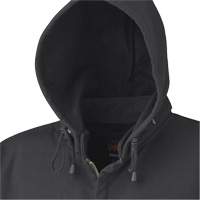 337 Flame-Resistant Zip Style Hoodie, Men's, X-Small, Black, 22 cal/cm² D. Morneault & Fils