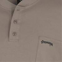 331 Chandail Henley en tricot interlock ignifuge, Petit, Beige D. Morneault & Fils