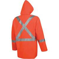 576J High-Visibility FR Rain Jacket, Small, High Visibility Orange D. Morneault & Fils