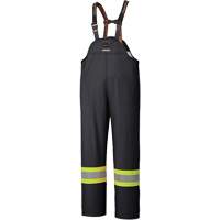 5895BK Flame-Resistant Waterproof Stretch Bib Pants, X-Small, Black D. Morneault & Fils