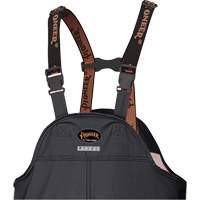 5895BK Flame-Resistant Waterproof Stretch Bib Pants, X-Small, Black D. Morneault & Fils