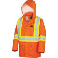 5892PKT High-Visibility FR Waterproof Safety Jacket, X-Small, High Visibility Orange D. Morneault & Fils