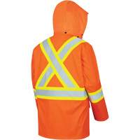 5892PKT High-Visibility FR Waterproof Safety Jacket, X-Small, High Visibility Orange D. Morneault & Fils