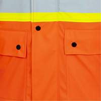 5892PKT High-Visibility FR Waterproof Safety Jacket, X-Small, High Visibility Orange D. Morneault & Fils