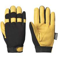 891 Mechanic's Style Insulated Ergonomic Gloves, Grain Goatskin Palm, Size Small D. Morneault & Fils