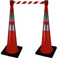 2308 Traffic Cone Topper with 10' Barricade Tape D. Morneault & Fils