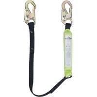 SA-6400-4 Shock Absorbing Lanyard, 4', Snap Hook Center, Snap Hook Leg Ends, Polyester D. Morneault & Fils