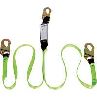 SA-54000-4 Shock Absorbing Lanyard, 4', Snap Hook Center, Snap Hook Leg Ends, Polyester D. Morneault & Fils