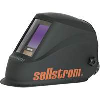 WHP4000 Casque de soudage ADF de la s&eacute;rie Premium avec technologie de lentilles bleues extra larges, 3,94" lo x 3,28" la Champ de vision, Noir/Orange D. Morneault & Fils
