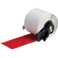 Multi-Purpose Label Tape, Vinyl, Red, 1.9" Width D. Morneault & Fils