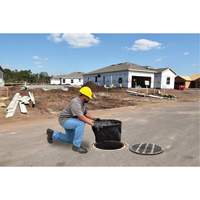 Bac de r&eacute;tention rond Ultra-Drain Guard avec orifice de trop-plein, Huile & s&eacute;diments, 22" - 25" lo x 22" - 25" la D. Morneault & Fils