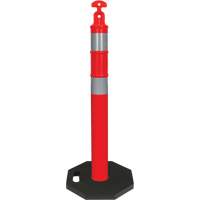 High-Visibility Delineator Post Kit, 42" H, Orange D. Morneault & Fils