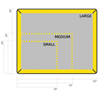 Petit tampon Ultra-Filter, Capacit&eacute; 0,8 gal. US, 2,5' la x 2' lo x 3" h, Paroi en mousse D. Morneault & Fils