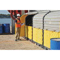 P16 Plus Ultra-Hard Top Spill Pallets sans drain, 250" lo x 79" la x 62" h, Capacit&eacute; de charge 9000 lb D. Morneault & Fils