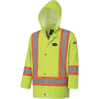 5894 Flame Resistant Waterproof Jacket, 2X-Large, High Visibility Lime-Yellow D. Morneault & Fils