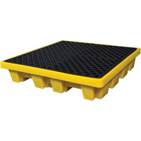 4-Drum Nestable Ultra-Spill Pallet&reg;, 66 US gal. Spill Capacity, 51" x 51" x 10" D. Morneault & Fils