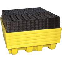 4-Drum Nestable Ultra-Spill Pallet&reg;, 66 US gal. Spill Capacity, 51" x 51" x 10" D. Morneault & Fils